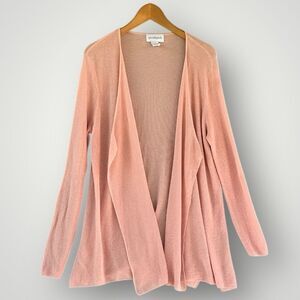 🎉5 for $45🎉 Peck & Peck open cardigan sweater women size XL